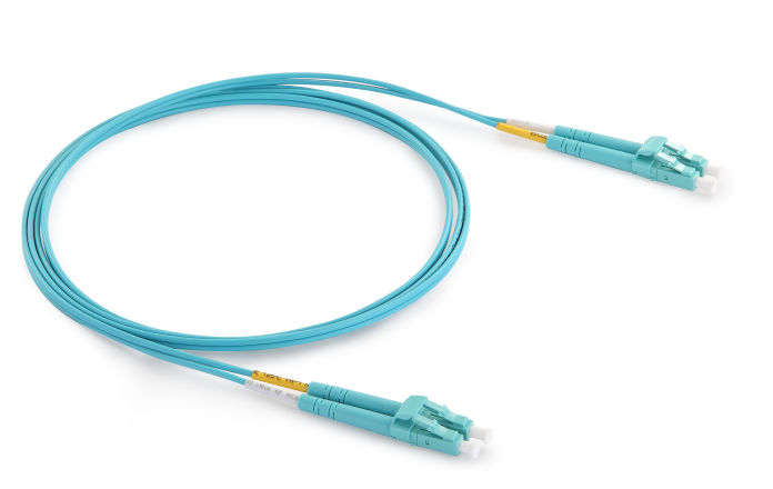Duplex LC-LC OM3 Fiber Optic Patch Cord 1M