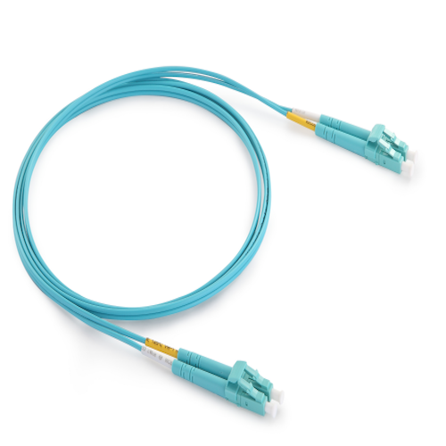 Duplex LC-LC OM3 Fiber Optic Patch Cord 1M